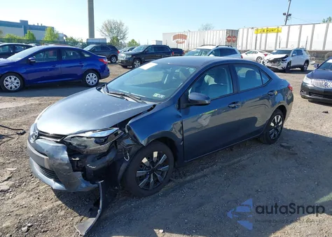 2014 Toyota Corolla Le z USA, uszkodzony, nr VIN 2T1BURHE8EC224390